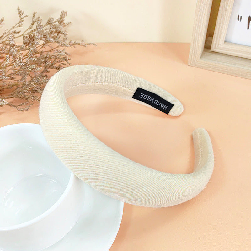 Wholesale Autumn and Winter Solid Color Fabric Hair Bands